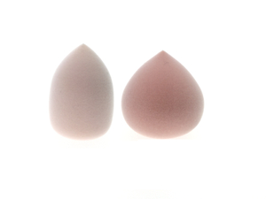 Peach Pink Velvet Microfiber Makeup Svamp 