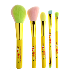 5 STK Face Eye Colorful Makeup Brush Set