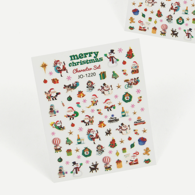 Jul Halloween tegneserie Nail Art Sticker Decals