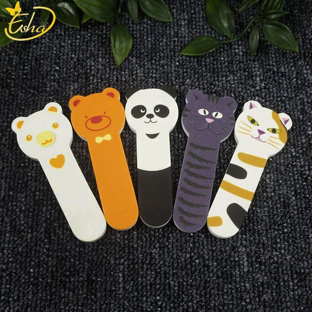 Two Sides Cartoon Shape Nail Buffer til Nail Art